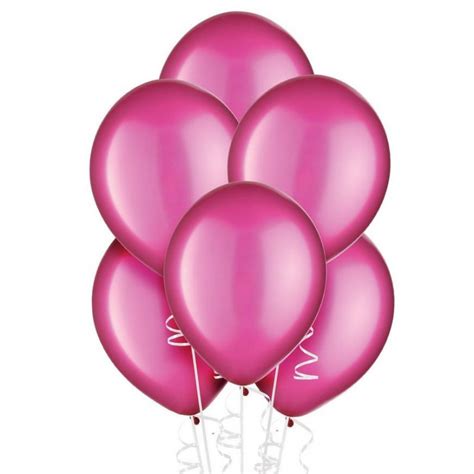 30cm Bright Pink Pearl Balloons Pack Of 20 Pink Party Supplies