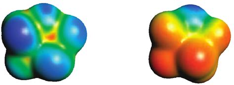 Local Ionization Energy Left And Electrostatic Potential Right On