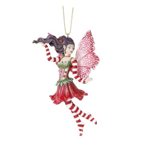 Pacific Giftware Poinsettia Fairy Hanging Ornament Amy Brown Holiday Collection Christmas Tree ...