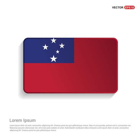 Samoa flags design vector 13347590 Vector Art at Vecteezy