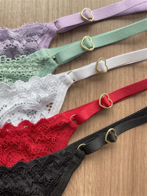 Kit Calcinha Tanga De Renda Lingerie Regulagem De Cora O E Forro Shopee Brasil