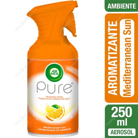 Aromatizante Ambiental Air Wick Pure Mediterranean Sun Ml Clean Queen