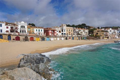 Village Calella De Palafrugell Beach Spain Stock Image - Image of ...