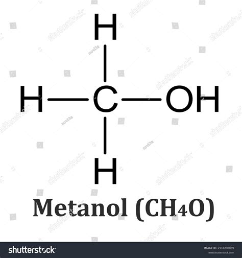 Vector Methanol Chemical Structure Stock Vector (Royalty Free ...