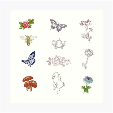 Fairycore Aesthetic Sticker Pack Art Print For Sale By Yumiso Redbubble