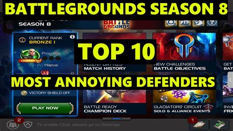 Battlegrounds Season 8 Best Defenders Mcoc Youtube