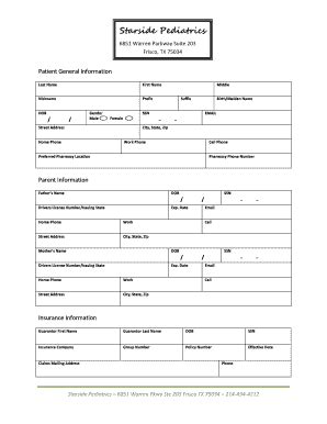 Fillable Online New Patient Forms Packet Piedmont Healthcare Fax