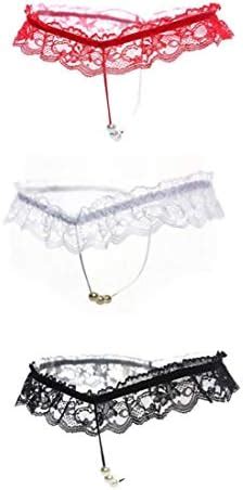 Pack Women S Lingerie Thongs Panties Lace Briefs Sexy G Strings Pearls Underwear Multi One