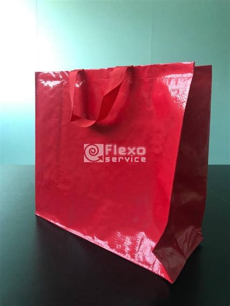 Cabas Borsa Riutilizzabile Colore Rosso Flexoservice