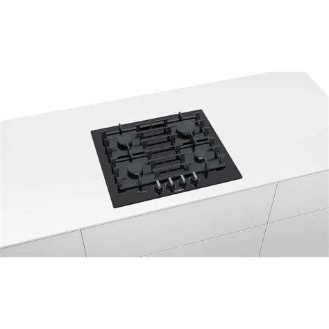Bosch Serie 6 PPP6A6B90 Gas Hob 60 cm 4 burners Black | Techinn
