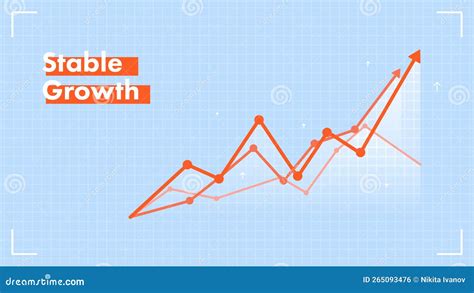 Linear Vector Infographics Of Stable Growth Modern Infographics With