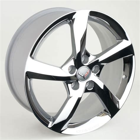 Corvette Wheels - 2014 C7 Corvette Stingray GM 5-Spoke : Chrome ...