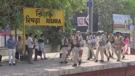 Wb Rpf Grp Hold Flag March As Fresh Violence Erupts At Rishra Railway