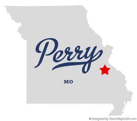 Map of Perry, St. Francois County, MO, Missouri