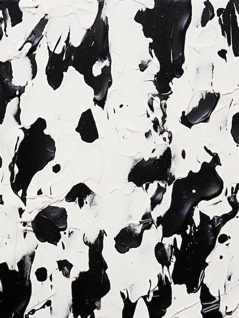 Premium Photo | A black and white painting of a white wall with black paint