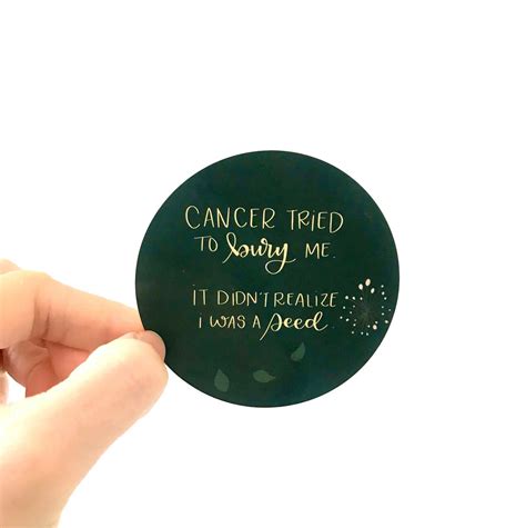 Canplan Motivational Cancer Sticker - Cancer Gift - Bumper Sticker