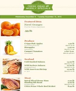 The Fresh Market Weekly Ad Specials