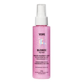 Yope Blonde My Hair mgiełka rozświetlająca do włosów kwarcowa 100 ml cena Gemini