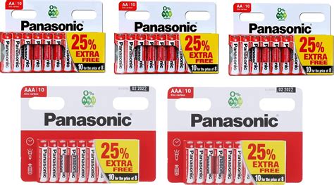 Panasonic Zinc Carbon X Aa X Aaa Batteries Pack Of Amazon