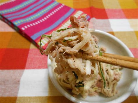 超簡単！！混ぜるだけ！！切り干し大根とツナの梅肉マヨネーズ和えの作り方 元洋食屋コック 赤いライジングスターのおいしいご飯の作り方