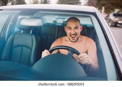 Naked Man Car Traffic Jam Stock Photo 601182980 Shutterstock