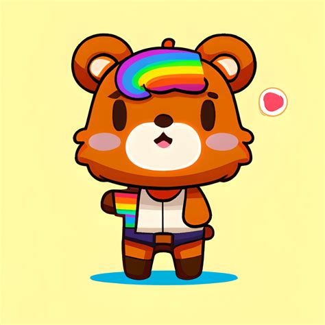 Bear Gay Kawaii Chibi Graphic Creative Fabrica