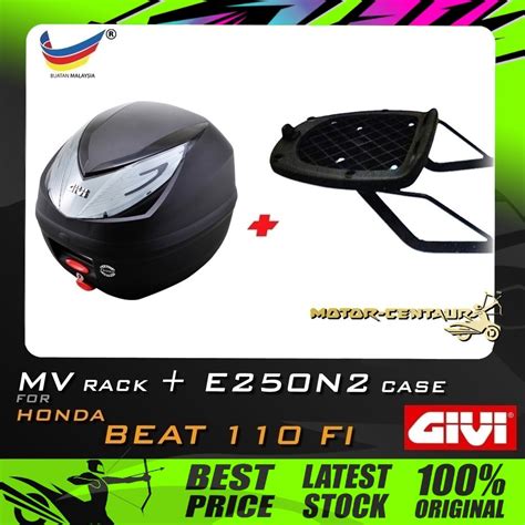 Set Kombo Kotak Box Givi E E N Top Case Honda Beat Fi Mv