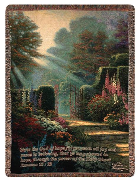 Garden Of Grace Inspirational Bible Verse Tapestry Throw Blanket 50 X