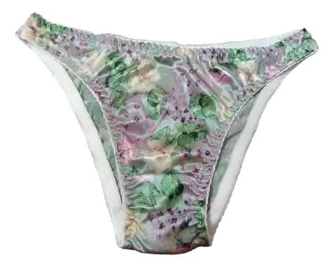 Pantaleta Bikini Satinada Ultrabrillosa Platinad Lila Verde Meses Sin