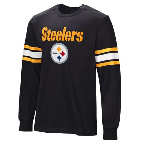 Pittsburgh Steelers Men S Giii Hand Off Adaptive Long Sleeve Tee