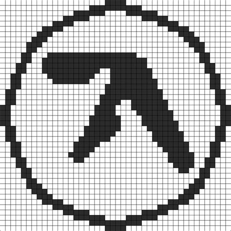 Aphex Twin Logo Kandi Pattern | Aphex twin, Kandi patterns, Tapestry crochet patterns