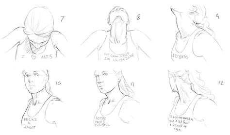 Neck/Shoulder Reference 2 | Neck drawing, Ponytail drawing, Art reference