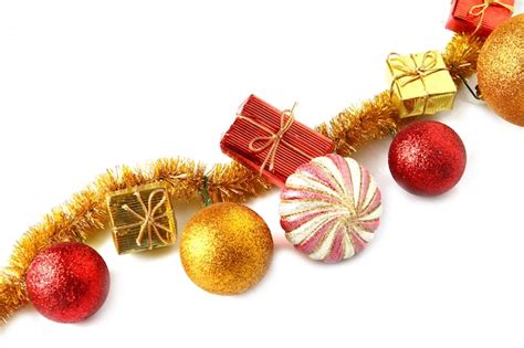 Premium Photo | Red and gold christmas decoration