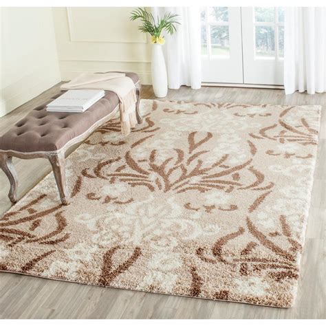 Safavieh Florida Shag Beige Cream Ft In X Ft In Area Rug