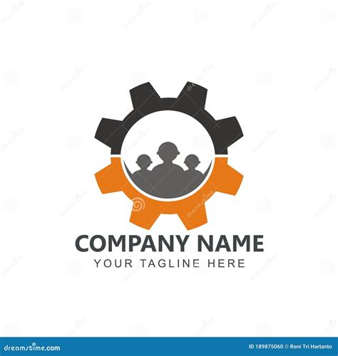 The Worker Logo Design Inspiration Vector Stock Vector - Illustration ...