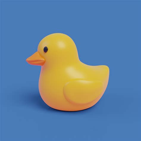 Резиновая утка 3D Модель $39 - .blend .dae .fbx .obj - Free3D