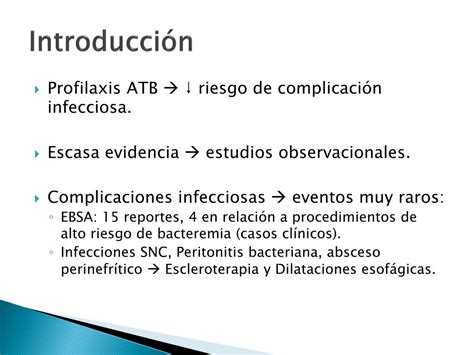 PPT Profilaxis Antibiótica y Anticoagulación en Procedimientos