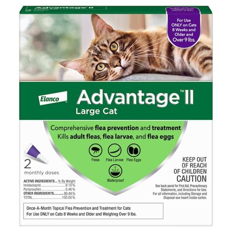 Elanco Advantage Ii Liquid Flea And Tick Treatment Pet Size Large In