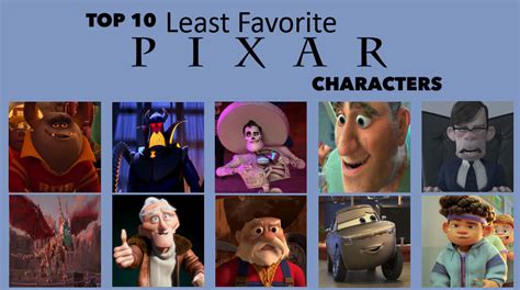 My Top 10 Least Favorite Pixar Characters by Octopus1212 on DeviantArt