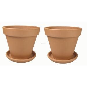 Plantenwinkel Nl Terracotta Bloempotten 50 Cm Met Schotel Duo Set