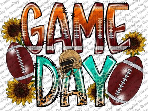 Game Day Football Png, Western, Football Png, Game Day Png, Football Design, Game Day Football ...