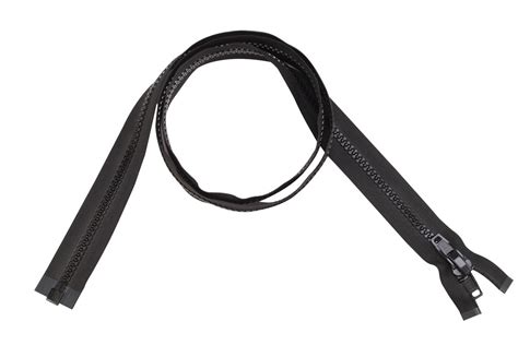 YKK VISLON Profile zip-fastener 8,6 mm 10V with open end black, 500 cm