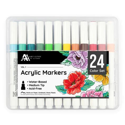 Acrylic Marker 24 Color Set - Vol. 1 – Bumbleberry Papercrafts Ltd