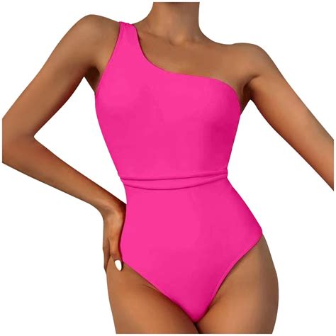 Sexy Backless Solid Color Mul Color Swimsuit Hot Pink One Piece Swimsuit Women Walmart