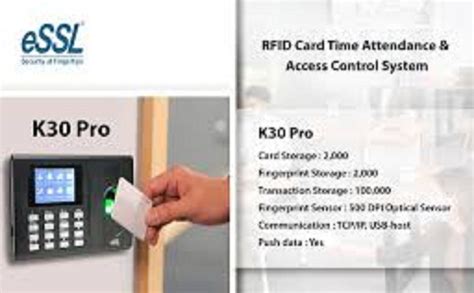 Fingerprint Recognition Essl K Pro Biometric Access Control System