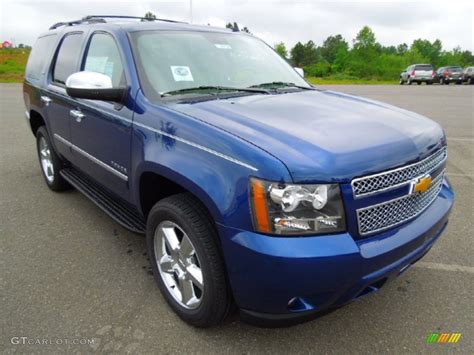 2012 Blue Topaz Metallic Chevrolet Tahoe Ltz 4x4 64034868 Photo 2