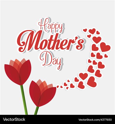 Happy Mothers Day Card Design Royalty Free Vector Image