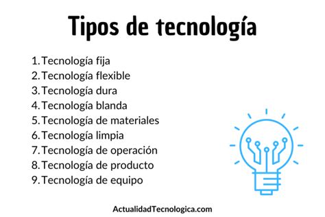 9 Principales Tipos de Tecnología