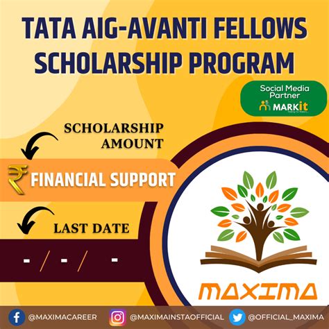 Tata Aig Avanti Fellows Scholarship Program Maxima Official