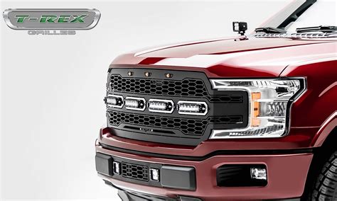 2018 2019 F 150 Revolver Grille Black 1 Pc Replacement Chrome Studs